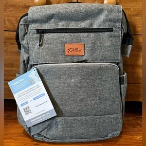Pillani Compact All-in-One Diaper Bag Backpack NWT